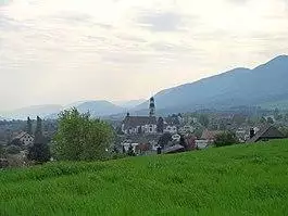 Center of Oberdorf with church