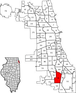 Location within the city of Chicago
