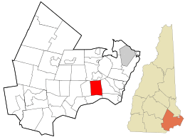 Location in Rockingham County and the state of New Hampshire.