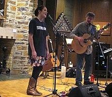 Pierce Pettis and daughter Grace Pettis performing at Duke Divinity School in 2013