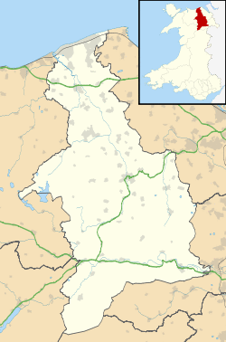 Castell Dinas Brân is located in Denbighshire