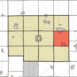Location in Noble County