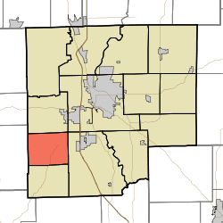 Location in Bartholomew County