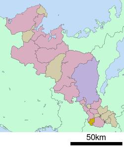 Location of Seika in Kyoto Prefecture