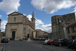 The church of Caumont-sur-Durance