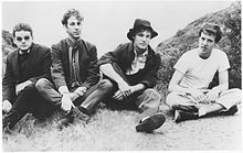 What is This? in 1984, L-R: Alain Johannes, Hillel Slovak, Chris Hutchinson, Jack Irons