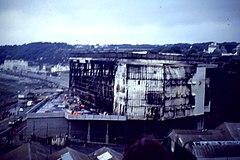 Summerland - the burnt out remains the month after the fire, geograph 5858933 by Stuart Taylor.jpg