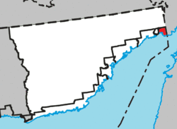 Location within Le Golfe-du-Saint-Laurent RCM.