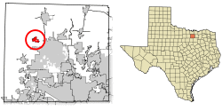 Location of Krum in Denton County, Texas