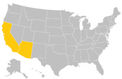Golden State Athletic Conference locations