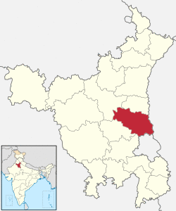 Location of Sonipat district in Haryana