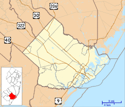 Lucy the Elephant is located in Atlantic County, New Jersey