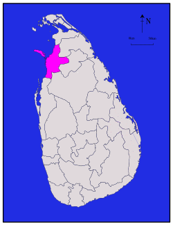 Location within Sri Lanka
