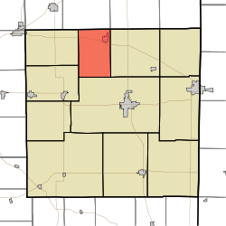 Map highlighting Franklin Township, Randolph County, Indiana.svg