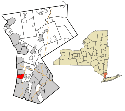 Location of Dobbs Ferry, New York