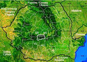 Harta localizare muntii Fagarasului, Romania.jpg