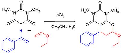 Indium chloride application, reaction product is mixture of cis-trans isomers
