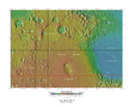 Topographical map of Syrtis Major quadrangle