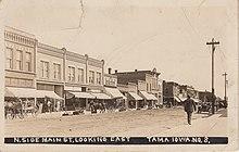1913 RPPC of Main St., Tama, Iowa.jpg