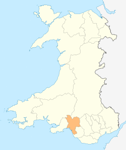 Location of Neath Port Talbot County Borough