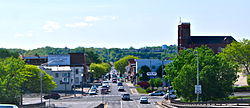 Watervliet as seen when entering the city on Congress Street Bridge from Troy