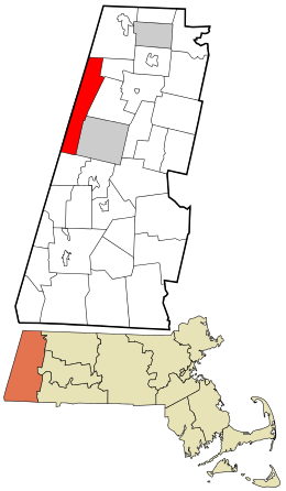 Location in Berkshire County and the state of Massachusetts.