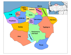 Location of Araç within Turkey.
