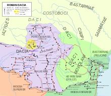 Green, purple, yellow and orange map