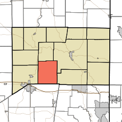 Location of Butler Township in Franklin County
