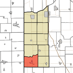 Map highlighting Jefferson Township, Newton County, Indiana.svg