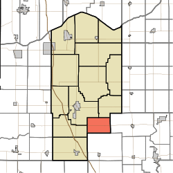Location in Jasper County