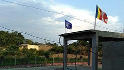 Two Buddhist flags in India.jpg