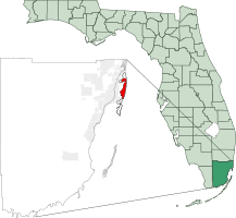 Location in Miami-Dade County and the state of Florida