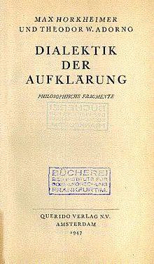 Dialectic of Enlightenment (German edition).jpg