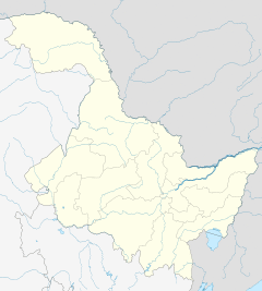 Heihe is located in Heilongjiang