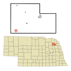 Location of Hoskins, Nebraska