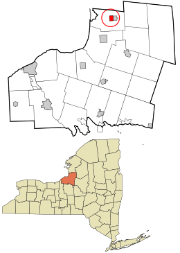 Location in Oswego County and the state of New York.