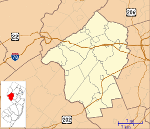 Ambush site is located in Hunterdon County, New Jersey