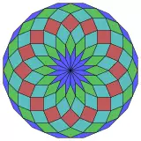 16-gon rhombic dissection-size2.svg