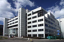 Modern white 6-storey building