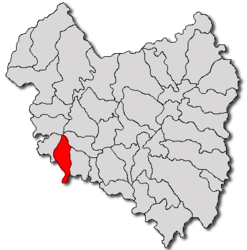 Location in Covasna County