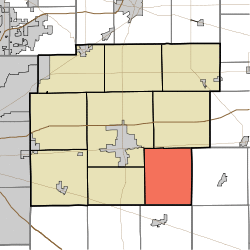 Location in Hancock County