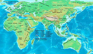 Map of the Eastern Hemisphere 800 CE