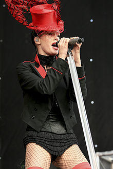 Lene Nystrøm performing in July 2008