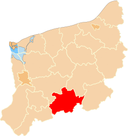 Location within the voivodeship