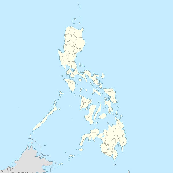 Location map of oceans, seas, major gulfs, bays and straits in the Philippines