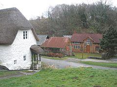 Looking down, on Lustleigh Gospel Hall - geograph.org.uk - 1194438.jpg