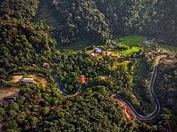 Aerial view of Coorg near Kushalanagar