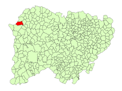 Location in Salamanca