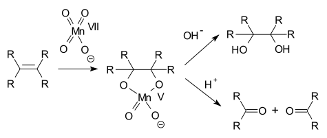 Permanganate oxidation mechanism